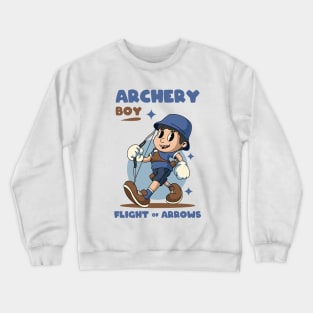 Cute Archery Boy Crewneck Sweatshirt